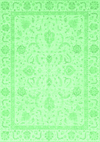 Oriental Emerald Green Traditional Rug, abs4054emgrn