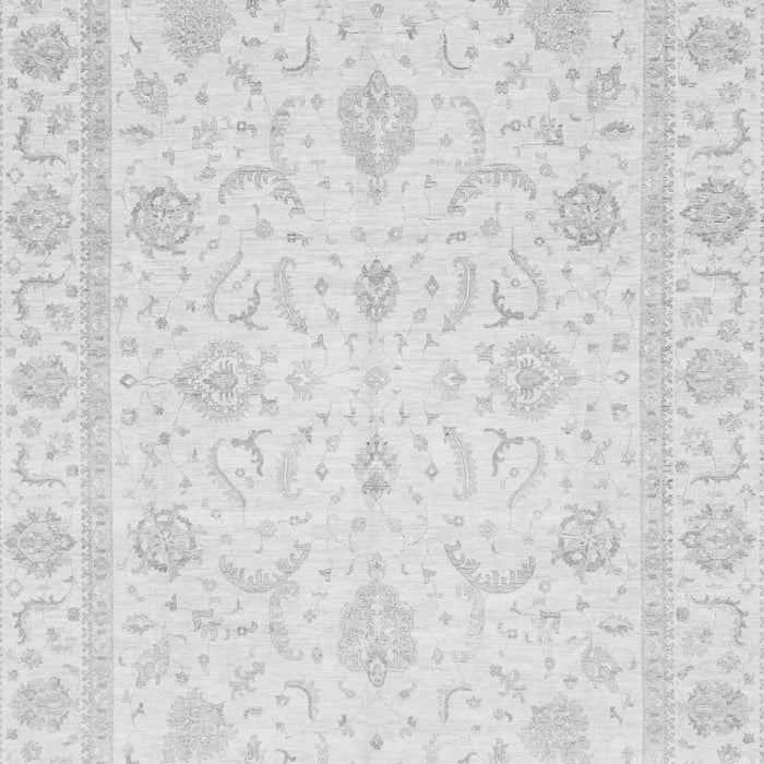 Machine Washable Oriental Gray Traditional Rug, wshabs4054gry