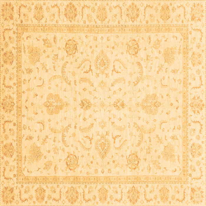 Square Machine Washable Oriental Brown Traditional Rug, wshabs4054brn