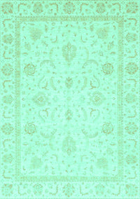 Oriental Turquoise Traditional Rug, abs4054turq