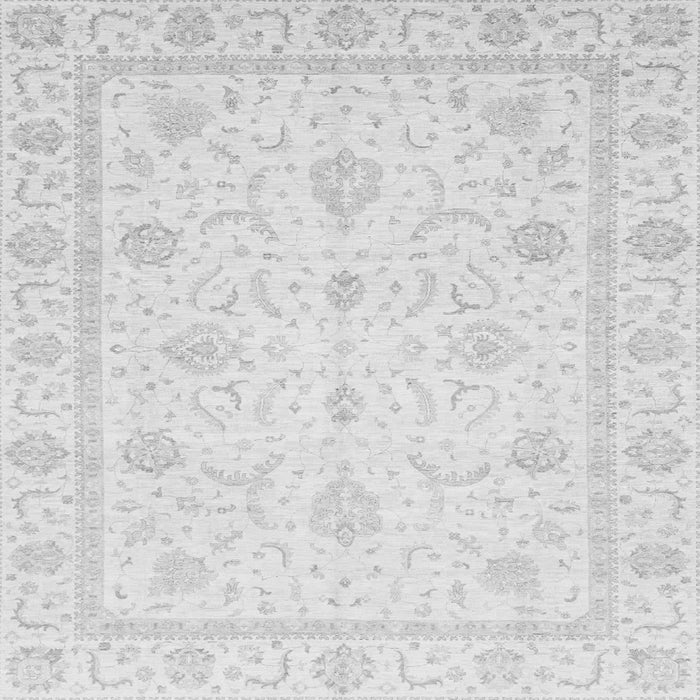 Square Oriental Gray Traditional Rug, abs4054gry