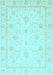 Oriental Light Blue Traditional Rug, abs4054lblu