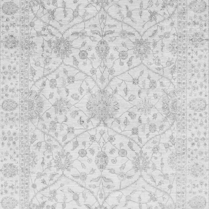 Machine Washable Oriental Gray Traditional Rug, wshabs4055gry