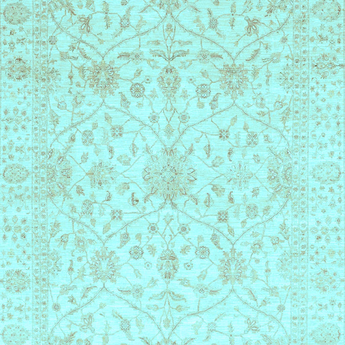 Oriental Light Blue Traditional Rug, abs4055lblu