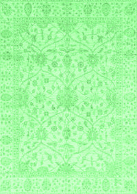 Oriental Emerald Green Traditional Rug, abs4055emgrn