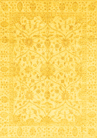 Oriental Yellow Traditional Rug, abs4055yw