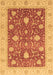 Machine Washable Oriental Brown Traditional Rug, wshabs4056brn