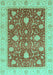 Oriental Turquoise Traditional Rug, abs4056turq