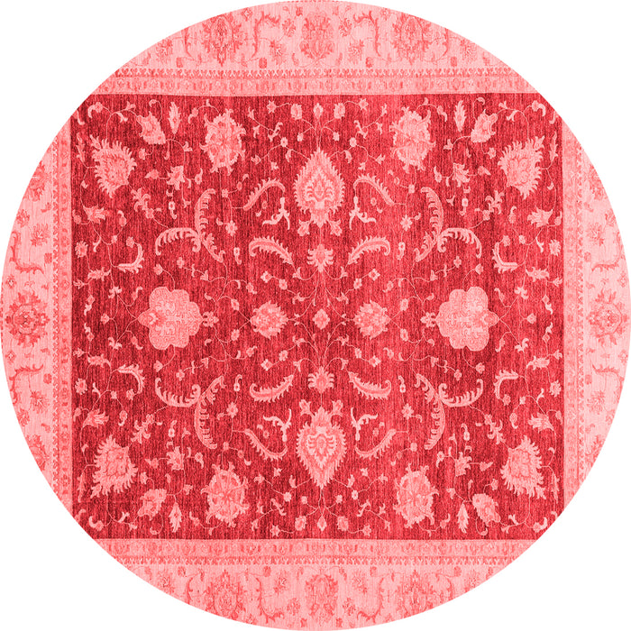Machine Washable Oriental Red Traditional Rug, wshabs4056red