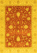 Oriental Yellow Traditional Rug, abs4056yw