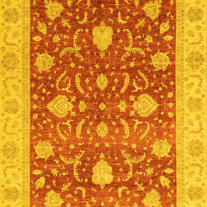 Oriental Yellow Traditional Rug, abs4056yw