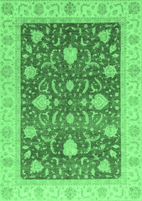 Oriental Emerald Green Traditional Rug, abs4056emgrn