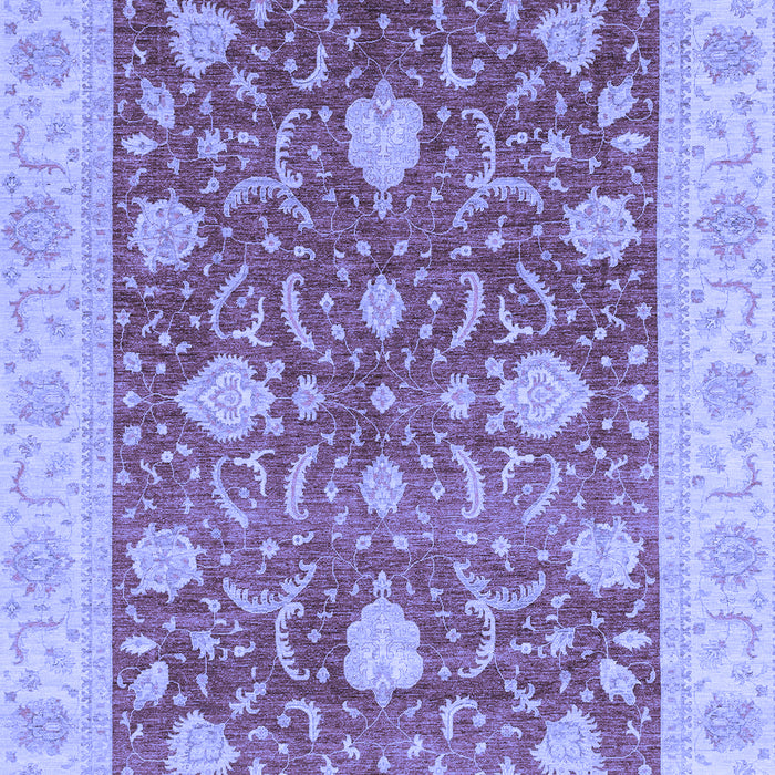 Machine Washable Oriental Blue Traditional Rug, wshabs4056blu