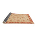 Sideview of Abstract Bright Orange Oriental Rug, abs4057