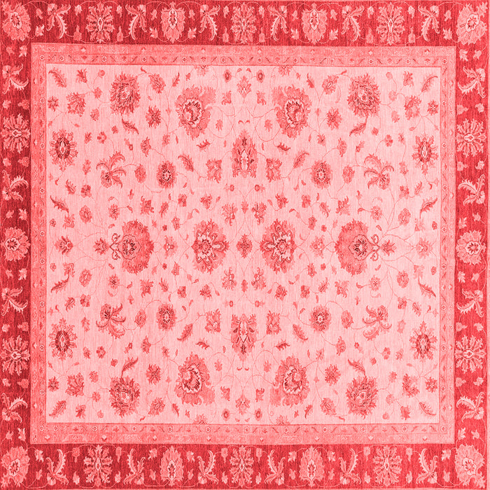 Machine Washable Oriental Red Traditional Rug, wshabs4057red