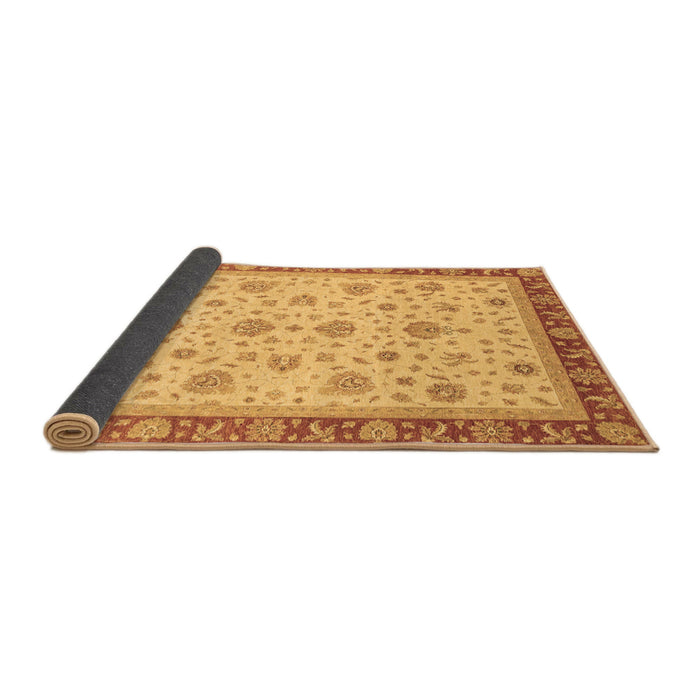 Sideview of Oriental Brown Traditional Rug, abs4057brn