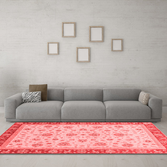 Traditional Red Washable Rugs
