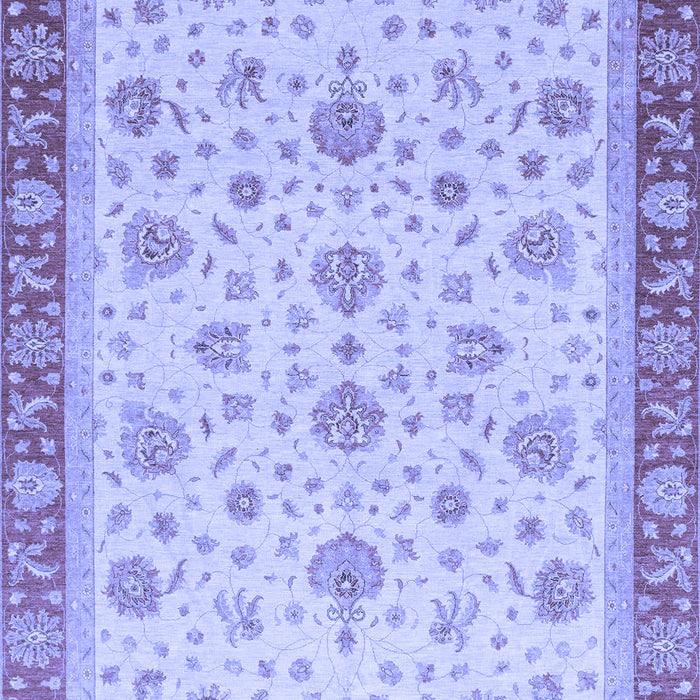 Machine Washable Oriental Blue Traditional Rug, wshabs4057blu