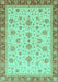 Oriental Turquoise Traditional Rug, abs4057turq