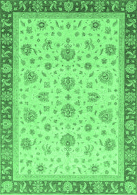 Oriental Emerald Green Traditional Rug, abs4057emgrn