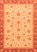 Machine Washable Oriental Orange Traditional Area Rugs, wshabs4057org