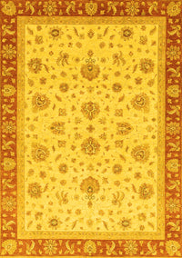 Oriental Yellow Traditional Rug, abs4057yw