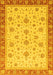 Oriental Yellow Traditional Rug, abs4057yw