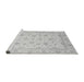 Sideview of Machine Washable Oriental Gray Traditional Rug, wshabs4058gry