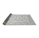 Sideview of Oriental Gray Traditional Rug, abs4058gry