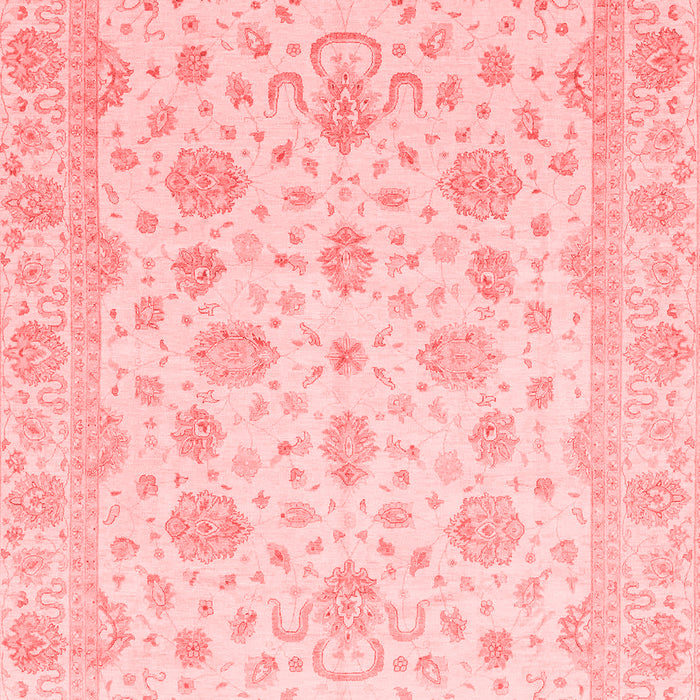 Machine Washable Oriental Red Traditional Rug, wshabs4058red