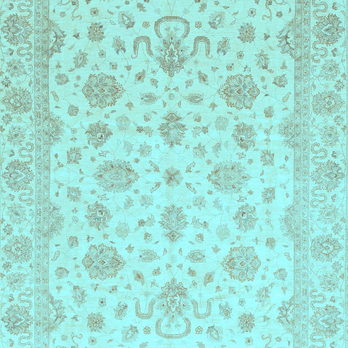 Oriental Light Blue Traditional Rug, abs4058lblu