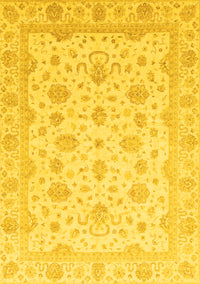 Oriental Yellow Traditional Rug, abs4058yw