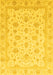 Oriental Yellow Traditional Rug, abs4058yw