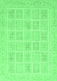 Abstract Emerald Green Modern Rug, abs4059emgrn