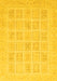 Machine Washable Abstract Yellow Modern Rug, wshabs4059yw