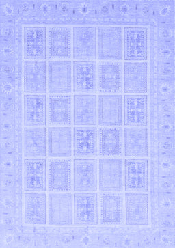 Abstract Blue Modern Rug, abs4059blu