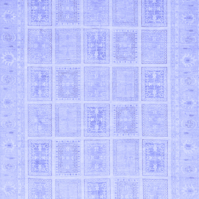 Abstract Blue Modern Rug, abs4059blu