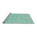 Sideview of Machine Washable Abstract Light Blue Modern Rug, wshabs4059lblu