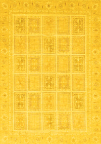 Abstract Yellow Modern Rug, abs4059yw