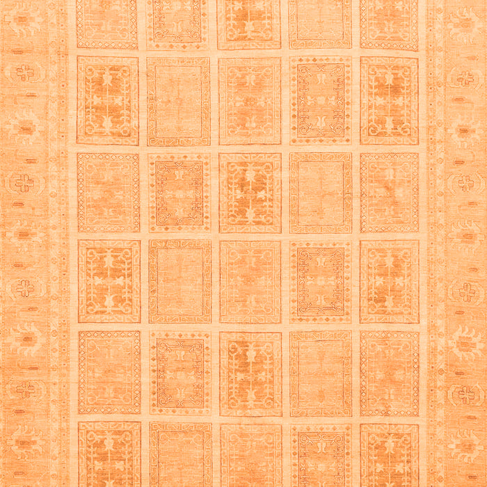Machine Washable Abstract Orange Modern Area Rugs, wshabs4059org