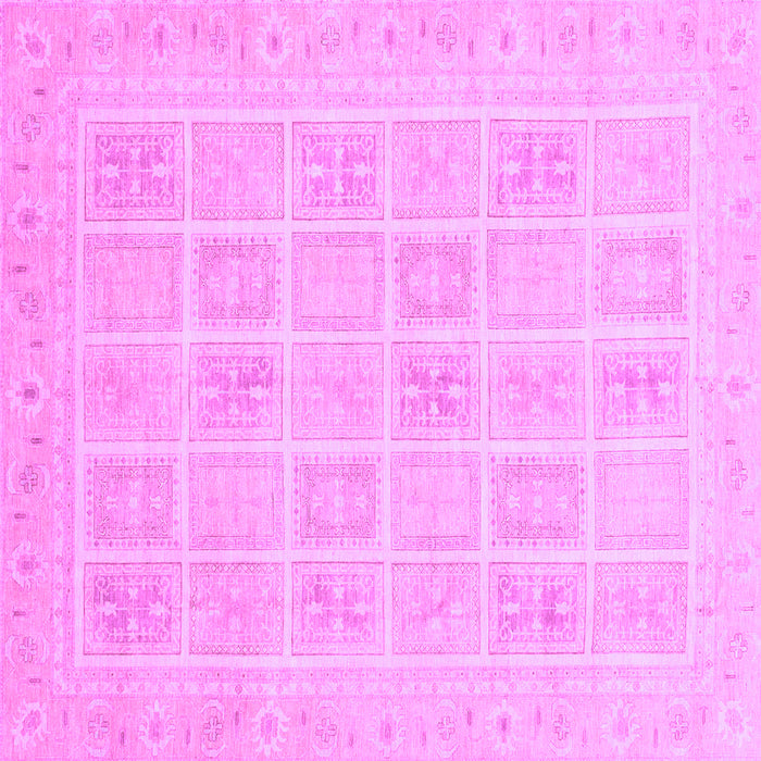 Square Abstract Purple Modern Rug, abs4059pur