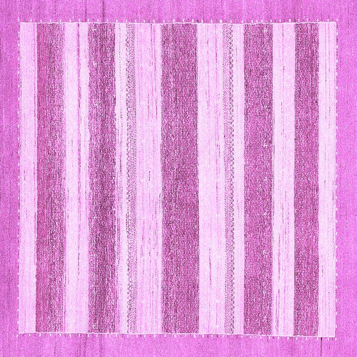 Square Solid Purple Modern Rug, abs405pur