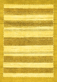 Solid Yellow Modern Rug, abs405yw