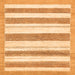 Square Solid Orange Modern Rug, abs405org