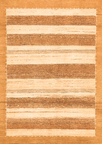 Solid Orange Modern Rug, abs405org