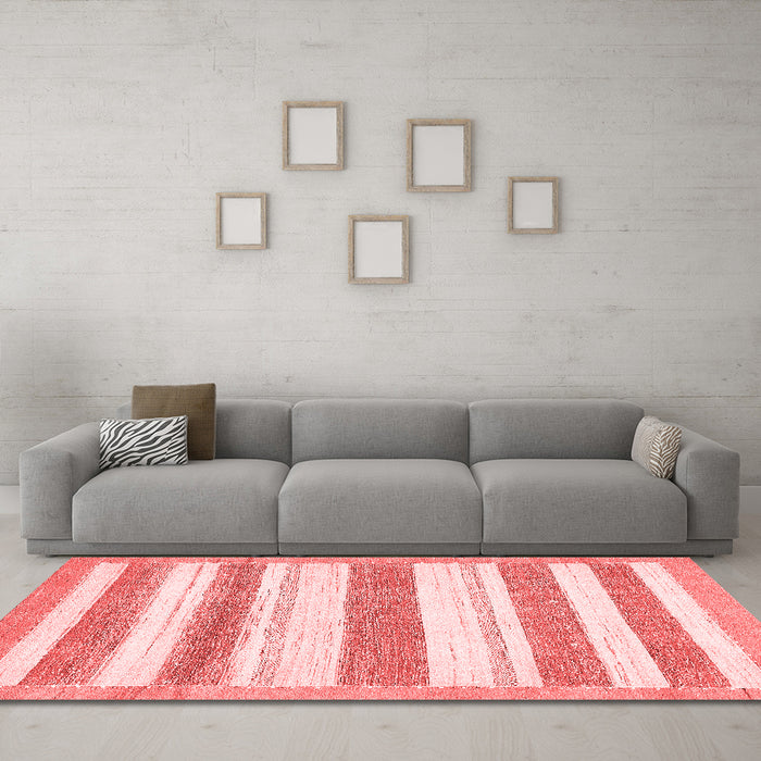 Modern Red Washable Rugs