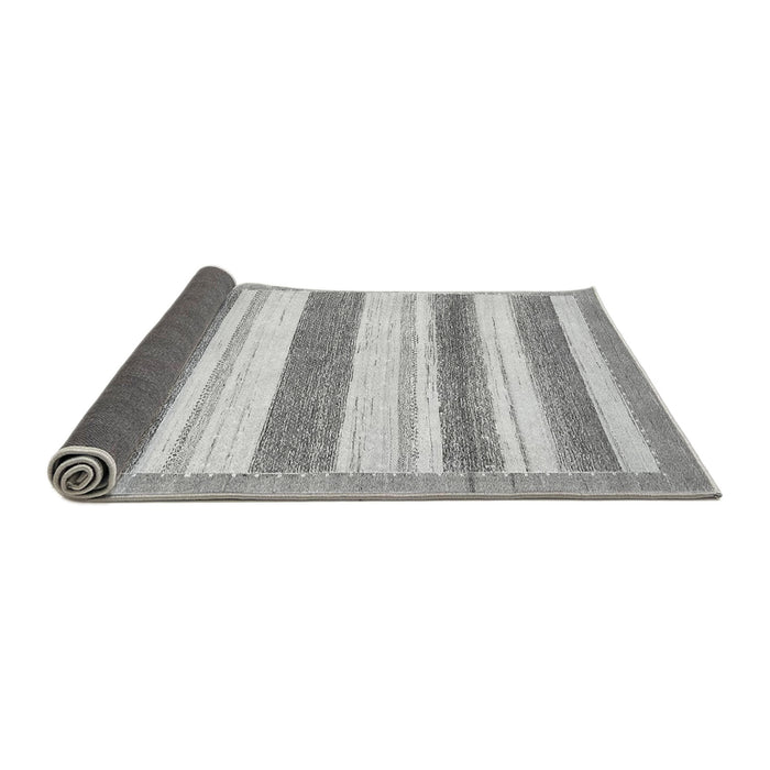 Sideview of Solid Gray Modern Rug, abs405gry