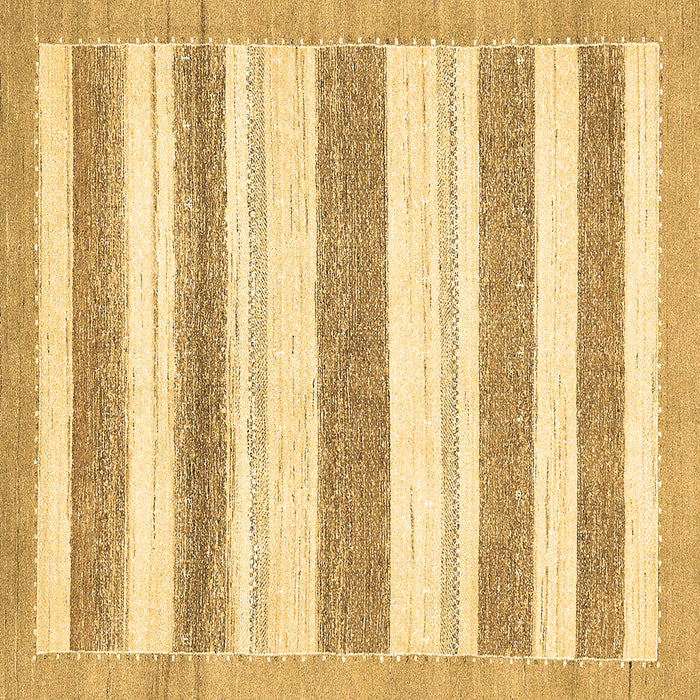 Square Machine Washable Solid Brown Modern Rug, wshabs405brn