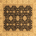 Square Oriental Brown Traditional Rug, abs4060brn