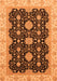 Machine Washable Oriental Orange Traditional Area Rugs, wshabs4060org